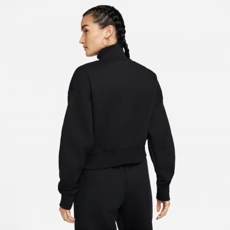 Nike Damen Pullover Oversize 1/2-Zip Phoenix FL. Sweatshirt DQ5767-010 XXL Black/Sail | XXL