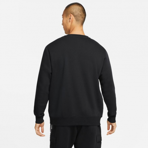 Nike Herren Sweatshirt Sportswear Fleece Repeat DX2029-010 XL Black/White | XL