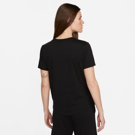 Nike Damen T-Shirt Sportswear Club Essentials DX7906-010 XS Black/White | XS
