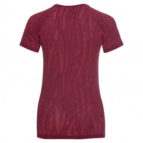 Odlo Damen T-Shirt BL Top Crew Neck S/S Blackcomb 188671-30792 XL Raspberry Fudge-Space Dye | XL