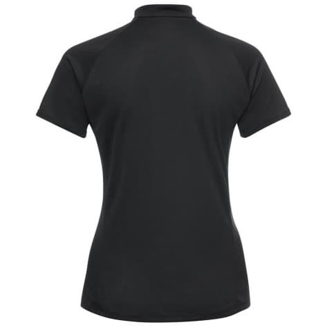 Odlo Damen T-Shirt Crew Neck s/s 1/2-Zip Trail Running Shirt 313801-15000 L Black | L