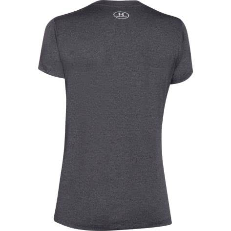 Under Armour Damen T-Shirt UA Tech SS Solid 1255839-090 S Carbon Heather/Metallic Silver | S