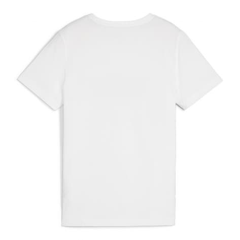 Puma Kinder T-Shirt ESS+ 2 Col Logo Tee 586985-32 152 PUMA White-Lime Sheen | 152