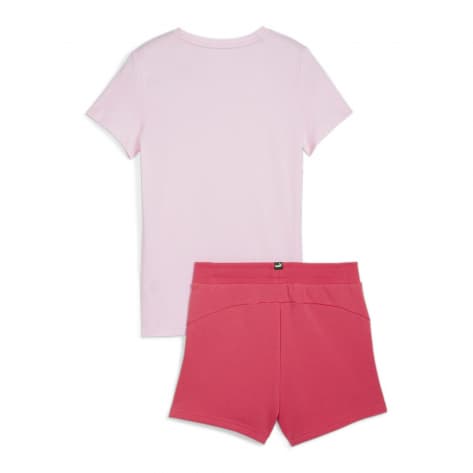 Puma Mädchen Set T-Shirt Logo Tee + Shorts Set 846936-67 164 Whisp Of Pink | 164