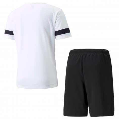 Puma Kinder Set Trikot+Hose teamRISE Jersey Jr 704938+704943-04 152 Puma White-Puma Black-White | 152
