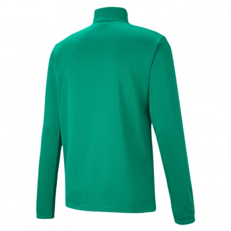 Puma Herren Trainingstop teamRISE 1/4 Zip Top 657394-05 L Pepper Green-Puma White | L