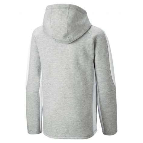 Puma Jungen Sweatjacke EVOSTRIPE  Full-Zip Hoodie B 673188-04 152 Light Gray Heather | 152