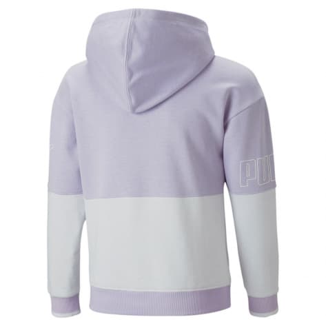 Puma Kinder Kapuzenpullover Power Colorblock Hoodie TR G 673549-25 128 Vivid Violet | 128