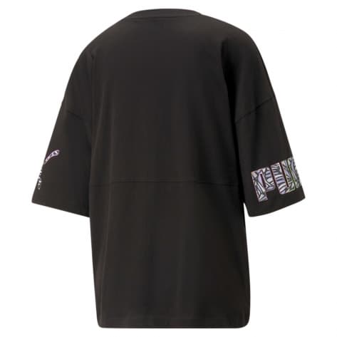 Puma Damen T-Shirt POWER NOVA SHINE Colorblock Tee 674445-01 S PUMA Black | S