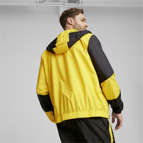 Puma Herren Jacke BVB Prematch Woven Jacket 774202-01 XS Cyber Yellow-PUMA Black | XS