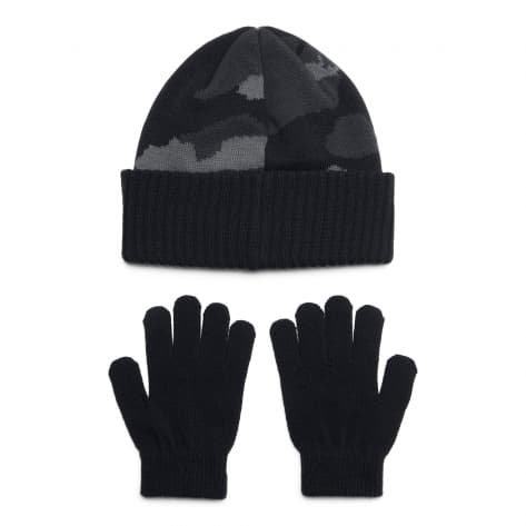 Under Armour Kinder Mütze + Handschuh Winter Set B Beanie/Glove Combo 1386641-001 Black | One size