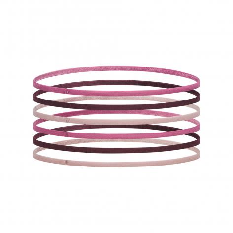 Under Armour Mädchen Stirnband Stirnband Mini Elastic 6PK 1389933-659 Fuchsia Dusk/White | One size