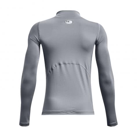 Under Armour Jungen Trainingsshirt HeatGear Mock Long Sleeve 1369477-035 137-149 Steel/Black | 137-149