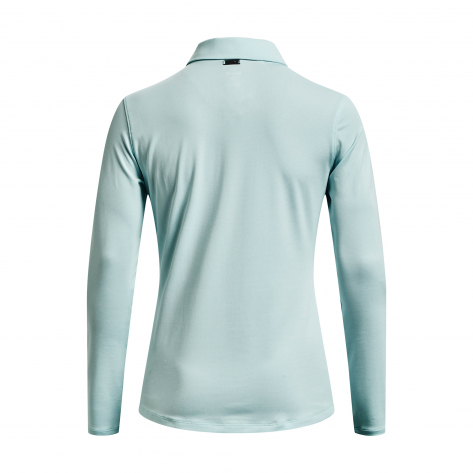 Under Armour Damen Langarm Shirt Zinger MicroStripe LSPolo 1373637-469 M Fuse Teal | M