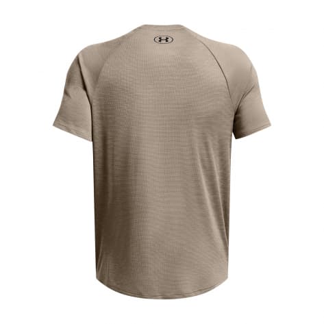Under Armour Herren T-Shirt UA Tech Textured SS 1382796-200 M Taupe Dusk | M