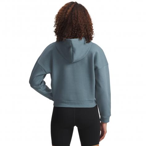Under Armour Damen Kapuzenpullover Rival Flc Piped HZ Hoodie 6003707-587 XL Jasper Blue | XL
