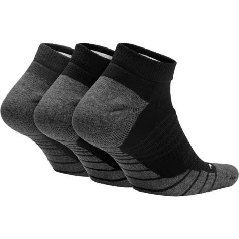 Nike Unisex Socken Everyday Max Cushion No-Show Socks (3 Pair) SX6964-010 34-38 Black/Anthracite/White | 34-38