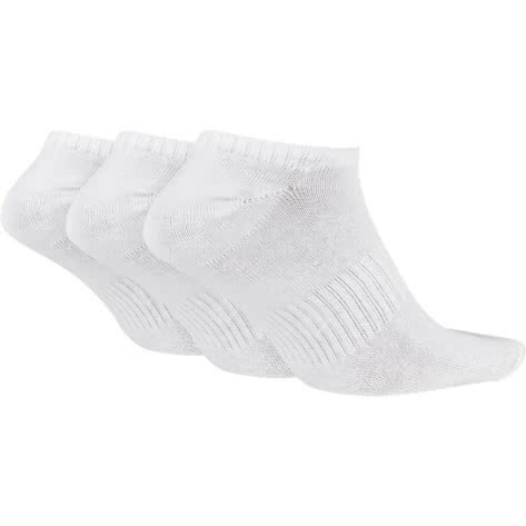 Nike Unisex Sportsocken Everyday Lightweight No-Show 3PR SX7678-100 34-38 White/Black | 34-38