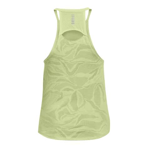 Under Armour Damen Tanktop Streaker Jaquard Tank 1369763-383 S Pale Olive/Reflective | S