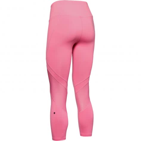 Under Armour Damen Tight Rush Crop 1357266-691 L Lipstick/Black | L