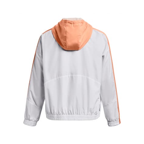 Under Armour Damen Trainingsjacke Rush Woven FZ Jacket 1369845-101 M White | M