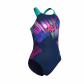 Arena Mädchen Badeanzug Lit Logo Swimsuit V Back 010690 