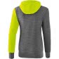 erima Damen Kapuzensweat 5-C 1071917 36 Grau Melange/Lime Pop/Schwarz | 36