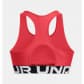 Under Armour Damen Sport BH UA HG Authentics Mid Branded 1383544-814 S Red Solstice | S