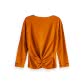 Maison Scotch Damen T-Shirt Raglan Tee 151283-2916 XS Burned Orange | XS