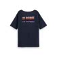 Maison Scotch Damen T-Shirt Relaxed Fit Artwork Tee 156208-0002 M Night | M