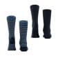Burlington Herren Socken Everyday Stripe 2Pack 21087 