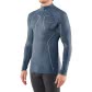 Falke Herren Langarmshirt Wool-Tech Zip Shirt 33410-6751 S Capitain | S