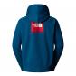 The North Face Herren Raglan Redbox Kapuzenpullover 89F9-F9T XL Mineral Ink/TNF Red | XL