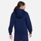 Nike Kinder Kapuzenpullover Club Fleece Big Kids Hoodie FD3000-410 158-170 Midnight Navy/White | 158-170