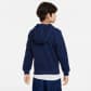 Nike Kinder Sweatjacke Big Kids Club Fleece FZ Hoodie FD3004-410 137-147 Midnight Navy/White | 137-147