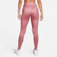 Nike Damen Tight Dri-FIT One Mid-Rise Shine Leggings DD5439-667 S Desert Berry/White | S