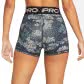 Nike Damen Trainingsshort Dri-FIT 3'' Printed Short DM6934-041 L Aviator Grey/Blck/Wht | L