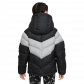 Nike Kinder Jacke Sportswear Synthetic-Fill Hooded Jacket DX1264-010 122-128 Black/Lt Grey/White | 122-128