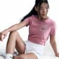 Nike Damen T-Shirt NSW CLUB IB2447-619 M Elemental Pink | M