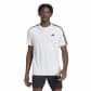 adidas Herren T-Shirt TR-ES BASE 3-Streifen T-Shirt IB8151 XL White/Black | XL