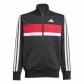 adidas Kinder Trainingsanzug J 3S Tiberio Track Suit JC7519 128 Black/White/Pure Ruby | 128