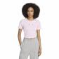 adidas Damen T-Shirt Cut Out Rib Tee KE3737 L Clear Pink | L