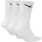 Nike Unisex Sportsocken Everyday Lightweight Crew 3PR SX7676-100 42-46 White/Black | 42-46