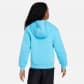 Nike Kinder Kapuzenpullover Kylian Mbappé Soccer Hoodie FD3144-416 122-128 Baltic Blue | 122-128