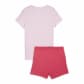 Puma Mädchen Set T-Shirt Logo Tee + Shorts Set 846936-67 164 Whisp Of Pink | 164