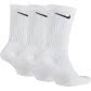Nike Unisex Sportsocken Everyday Cushion Crew 3PR SX7664-100 38-42 White/Black | 38-42