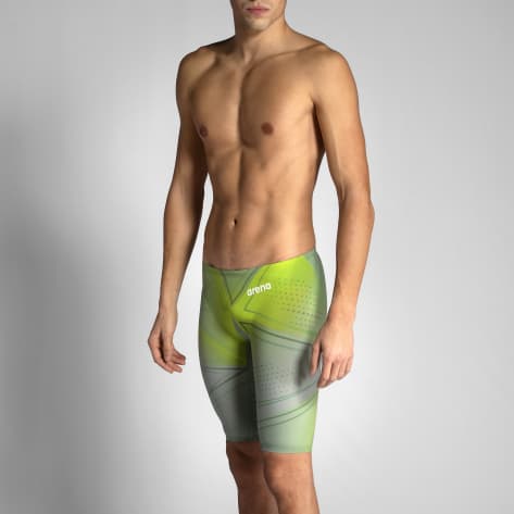 Arena Herren Badeshort POWERSKIN R-EVO ONE SL JAMMER 002811-954 00 Green Glass | 00