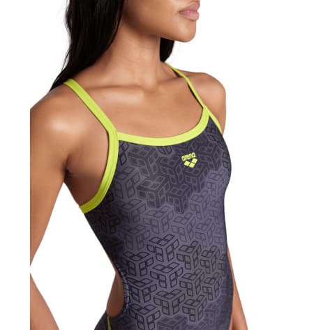 Arena Damen Badeanzug Women´s ARENA CAMO KIKKO SWIMS 007160-650 38 Soft Green-Black Multi | 38