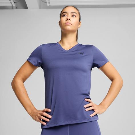 Puma Damen T-Shirt TAD ESSENTIAL VNECK Tee 525890 