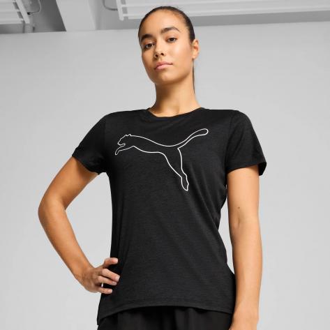 Puma Damen T-Shirt TAD ESSENTIAL Heather Logo Tee 525893 